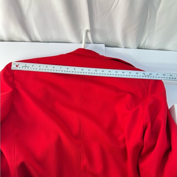 Vintage Mr Leonard Suit, Elegant Red Women's Blazer - Picture 7 of 14